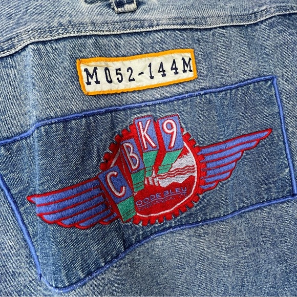 Code Bleu Vintage Denim Patch Jacket - Picture 8 of 10